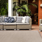 Contemporary Solid Indoor/Outdoor Area Rug