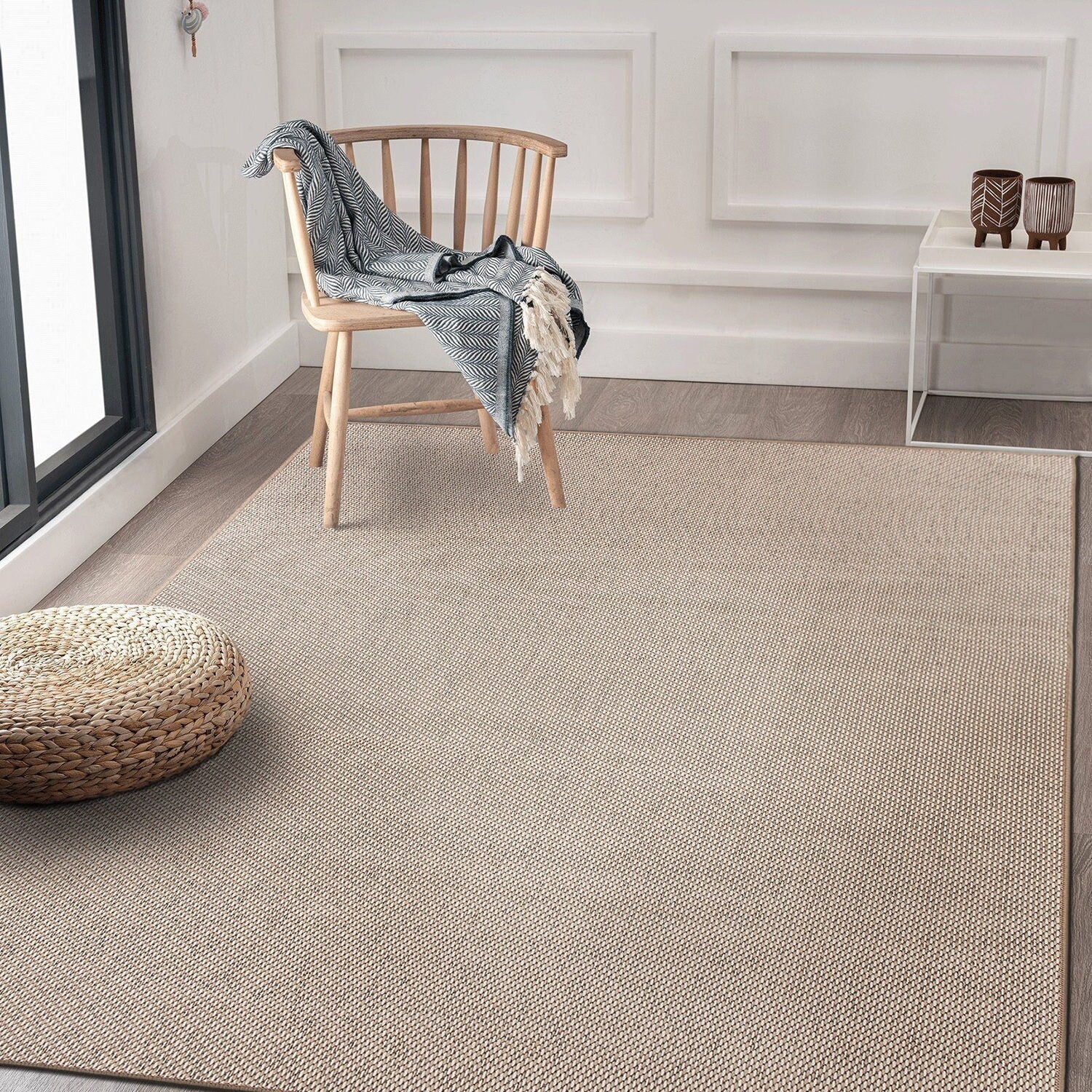 Contemporary Solid Indoor/Outdoor Area Rug