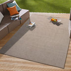 Contemporary Solid Indoor/Outdoor Area Rug