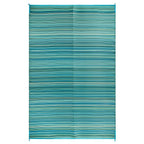 Contemporary Stripe Reversible Plastic Outdoor Rugs