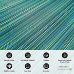 Contemporary Stripe Reversible Plastic Outdoor Rugs