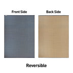 Contemporay Solid Reversible Plastic Outdoor Rugs