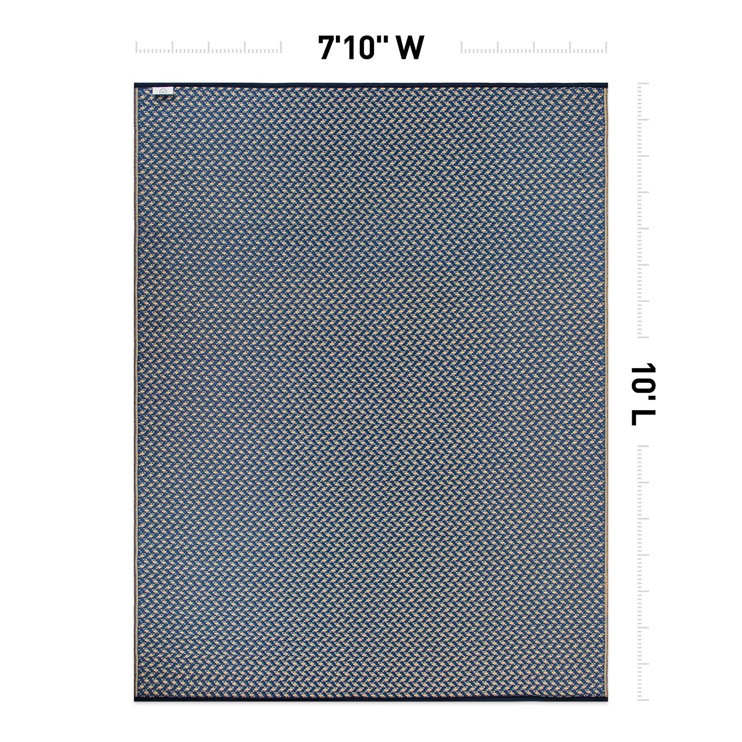 Contemporay Solid Reversible Plastic Outdoor Rugs