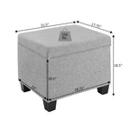 Convenience Concepts Madison Storage Ottoman