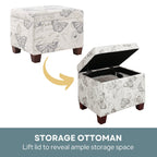 Convenience Concepts Madison Storage Ottoman