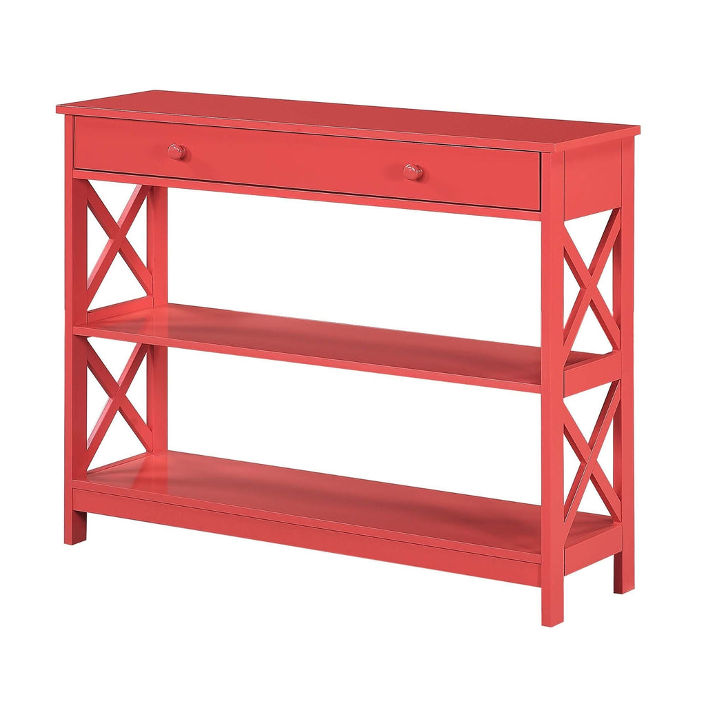 Convenience Concepts Oxford 1 Drawer Console Table with Shelves