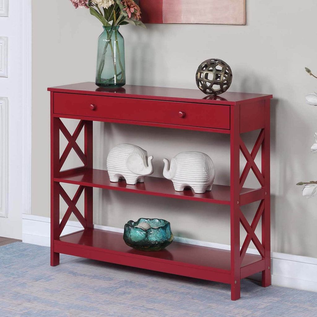 Convenience Concepts Oxford 1 Drawer Console Table with Shelves