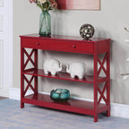 Convenience Concepts Oxford 1 Drawer Console Table with Shelves