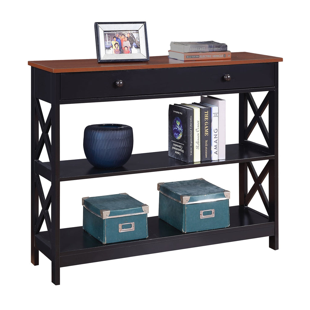 Convenience Concepts Oxford 1 Drawer Console Table with Shelves