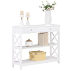 Convenience Concepts Oxford 1 Drawer Console Table with Shelves