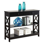 Convenience Concepts Oxford 1 Drawer Console Table with Shelves
