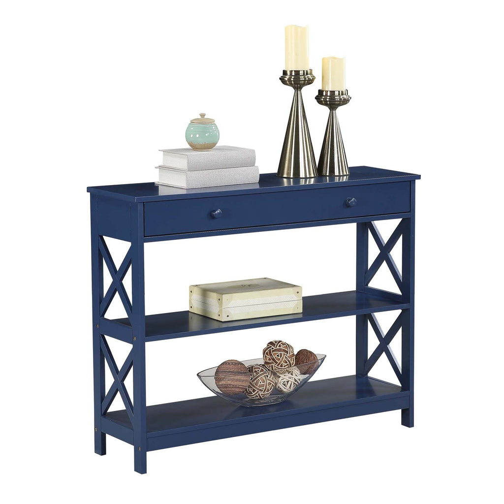 Convenience Concepts Oxford 1 Drawer Console Table with Shelves
