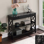 Convenience Concepts Oxford 1 Drawer Console Table with Shelves