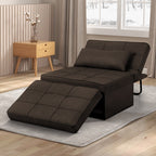 Convertible Sofa Bed Sleeper Sofa Chair Couch Folding Ottoman Recliner Chairs for Living Room