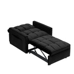 Convertible Sofa Bed with Adjustable Back and Wheel