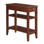 Convenience Concepts American Heritage 1 Drawer Chairside End Table with Shelves