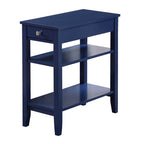 Convenience Concepts American Heritage 1 Drawer Chairside End Table with Shelves