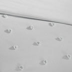 Intelligent Design Maize Cotton Jacquard Duvet Cover Set with Euro Shams and Throw Pillows