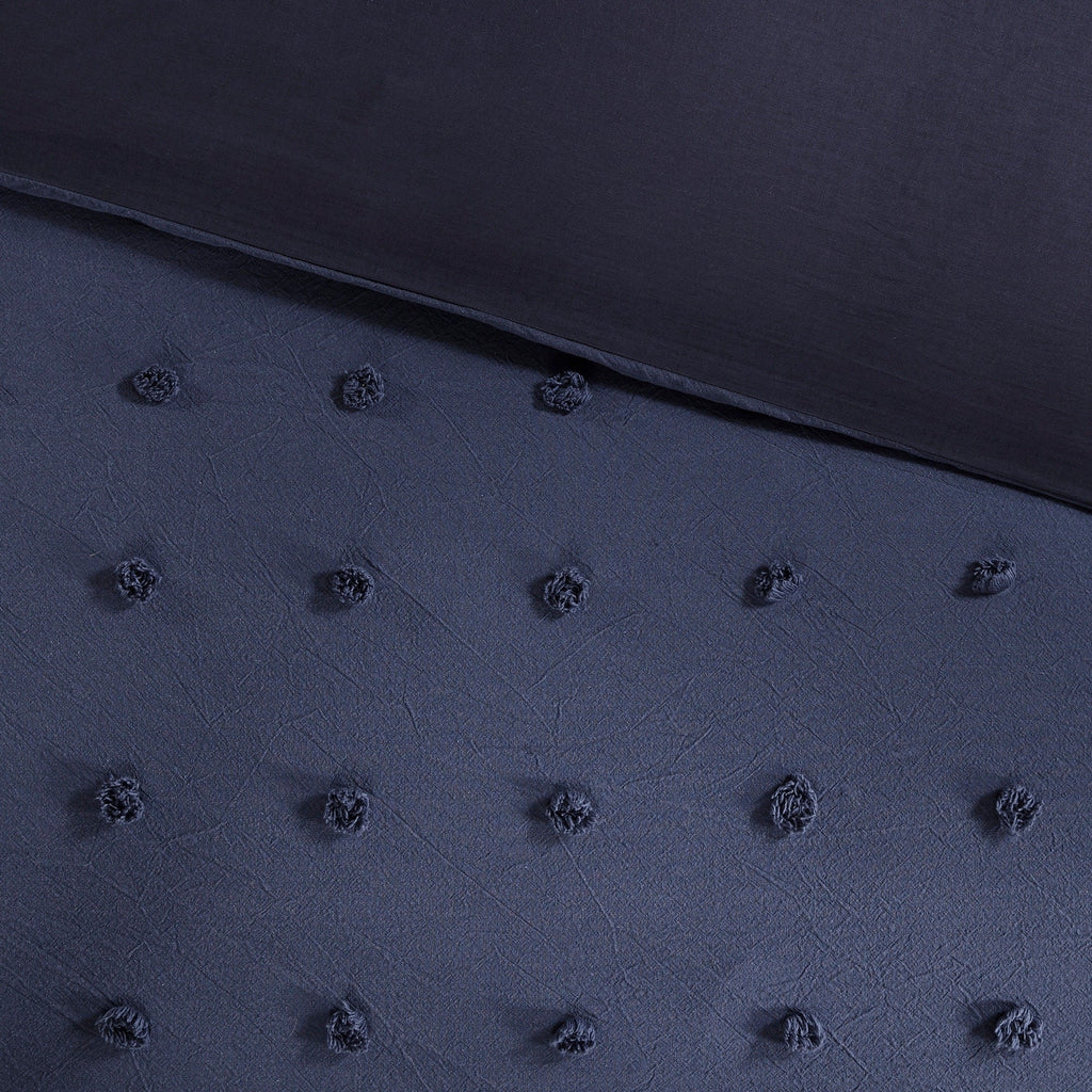 Intelligent Design Maize Cotton Jacquard Duvet Cover Set with Euro Shams and Throw Pillows