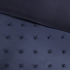 Intelligent Design Maize Cotton Jacquard Duvet Cover Set with Euro Shams and Throw Pillows