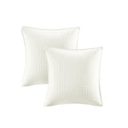 Intelligent Design Maize Cotton Jacquard Duvet Cover Set with Euro Shams and Throw Pillows