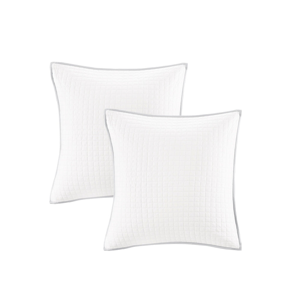 Intelligent Design Maize Cotton Jacquard Duvet Cover Set with Euro Shams and Throw Pillows