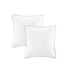 Intelligent Design Maize Cotton Jacquard Duvet Cover Set with Euro Shams and Throw Pillows