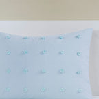 Intelligent Design Maize Cotton Jacquard Duvet Cover Set with Euro Shams and Throw Pillows