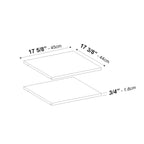 Palace Imports 100% Solid Wood Shelves for Metro, Cosmo Wardrobe Armoires, Set of 2