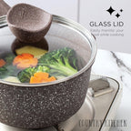 Country Kitchen Non-Stick Cast Aluminum Cookware Set - Durable Kitchen Cookware for Everyday Cooking, 6-11 Pc