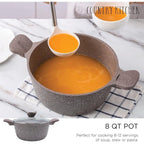 Country Kitchen Non-Stick Cast Aluminum Cookware Set - Durable Kitchen Cookware for Everyday Cooking, 6-11 Pc