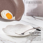 Country Kitchen Non-Stick Cast Aluminum Cookware Set - Durable Kitchen Cookware for Everyday Cooking, 6-11 Pc