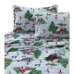 Cozy Flannel Novelty and Holiday Printed Extra Deep Pocket Sheet Set