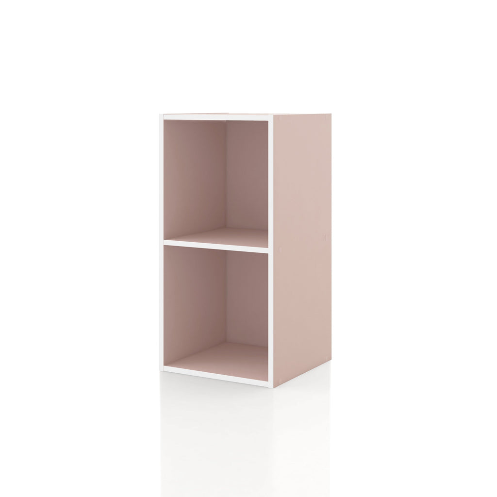 DH BASIC Modern Wood Customizable Stackable Storage Organizer - Cube Shelves, Drawer Cabinet, Bookcase with Doors by Denhour