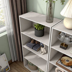 DH BASIC Modern Wood Customizable Stackable Storage Organizer - Cube Shelves, Drawer Cabinet, Bookcase with Doors by Denhour