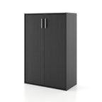 DH BASIC Modern Wood Customizable Stackable Storage Organizer - Cube Shelves, Drawer Cabinet, Bookcase with Doors by Denhour