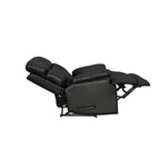 Davin Top Grain Leather Genuine leather Brown Extendable Footrest Manual Recliner