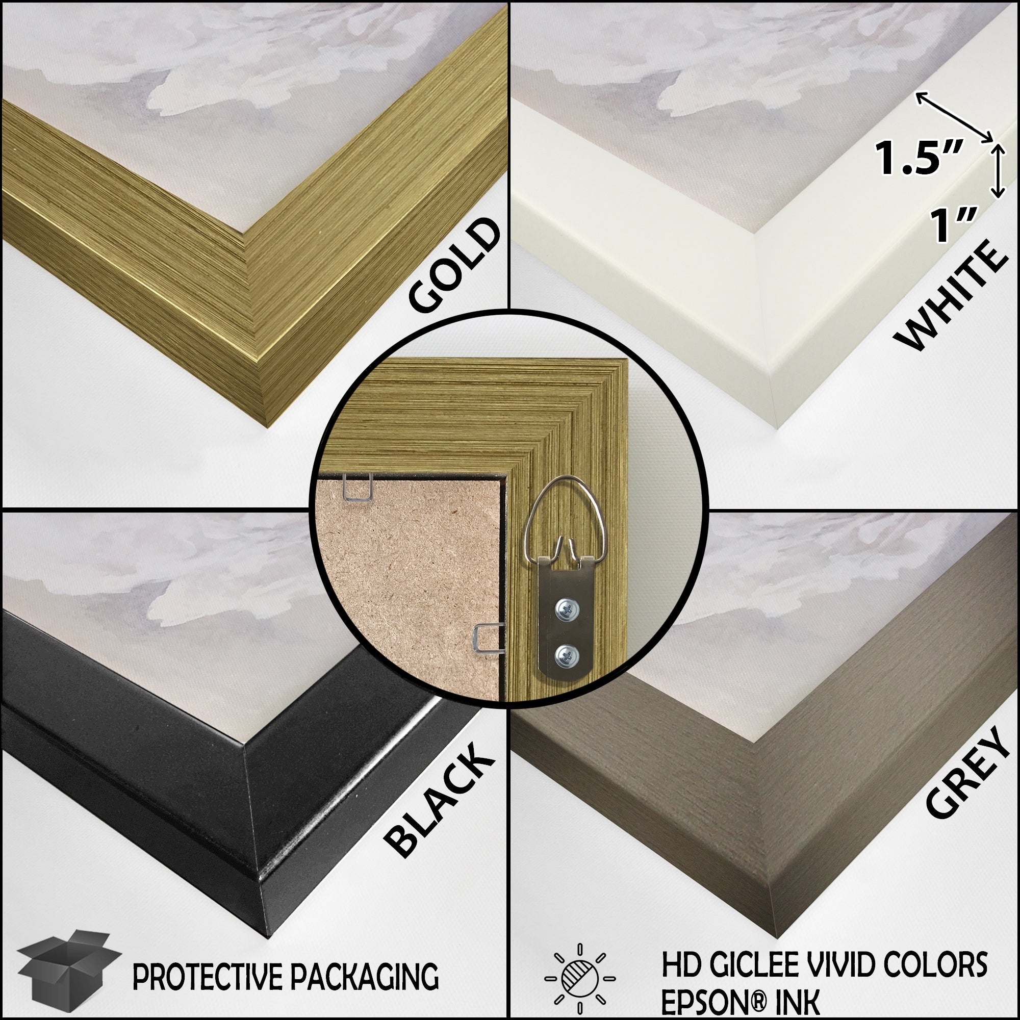 Designart Brushstroke Abstract Painting I Abstract Framed Wall Art For Living Room