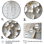 Designart White Orchid Tree Garden Of Branches Iv Tree Floral Framed Wall Art For Living Room