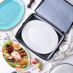 StorageBud Dinnerware Storage Containers - Stackable Holders for Plates, Cups, Flatware, Stemware, & Platter Sets
