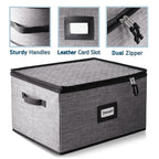 StorageBud Dinnerware Storage Containers - Stackable Holders for Plates, Cups, Flatware, Stemware, & Platter Sets