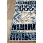 World Rug Gallery Distressed Geometric Indoor/Outdoor Area Rug