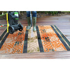 World Rug Gallery Distressed Geometric Indoor/Outdoor Area Rug