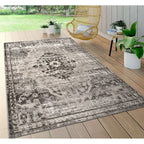 World Rug Gallery Distressed Traditional Indoor/Outdoor Area Rug