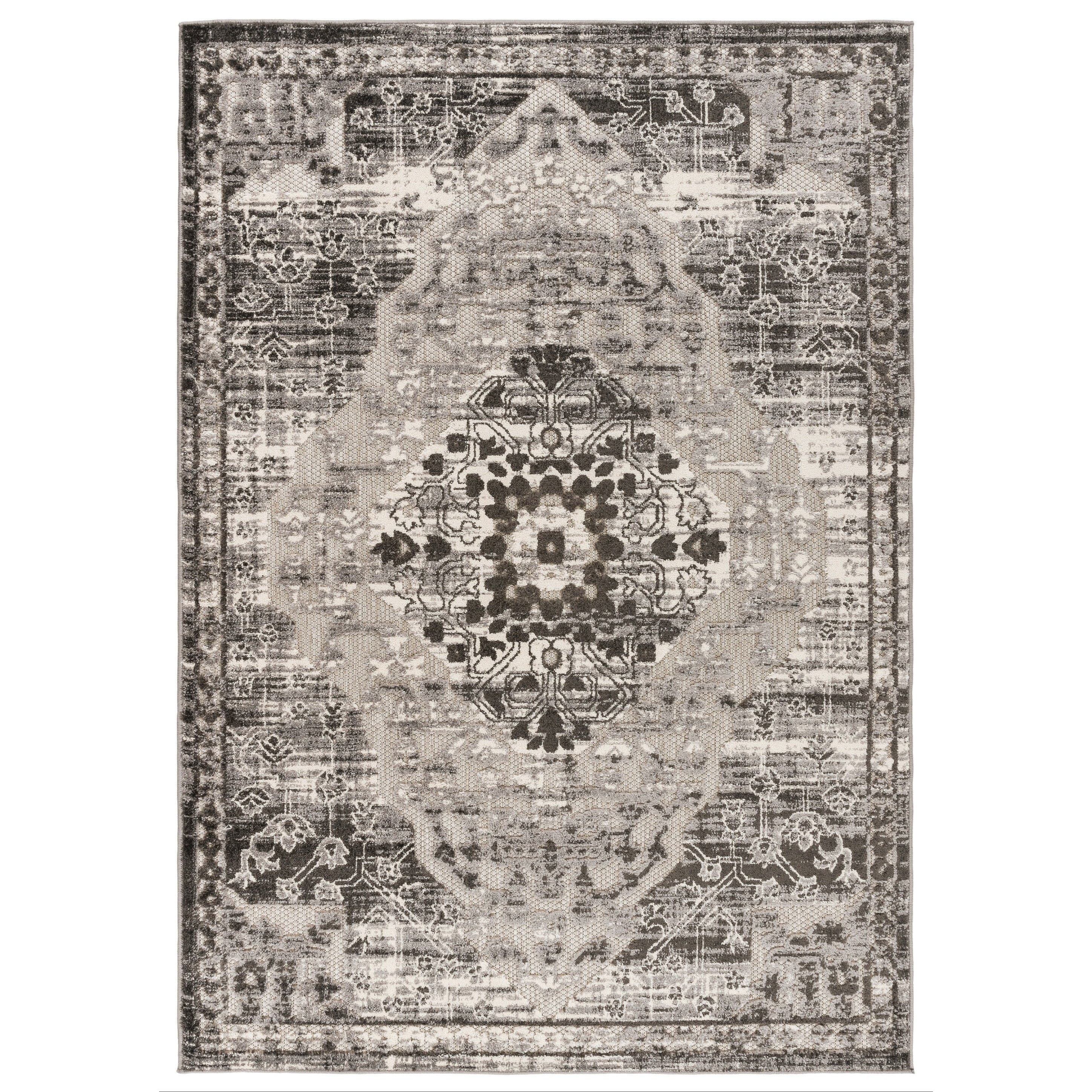 World Rug Gallery Distressed Traditional Indoor/Outdoor Area Rug