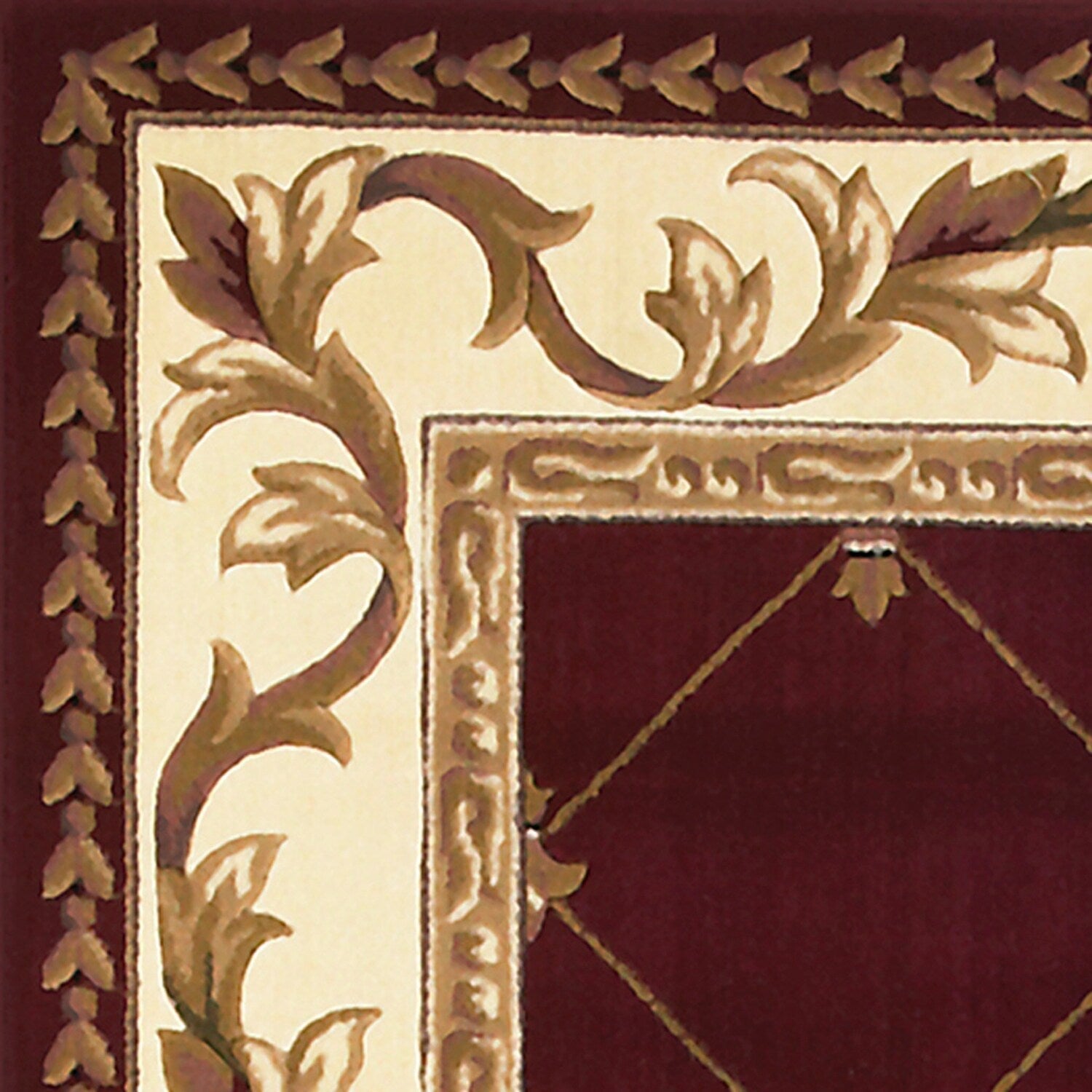 Domani Classics Victorian Bordered Trellis Area Rug