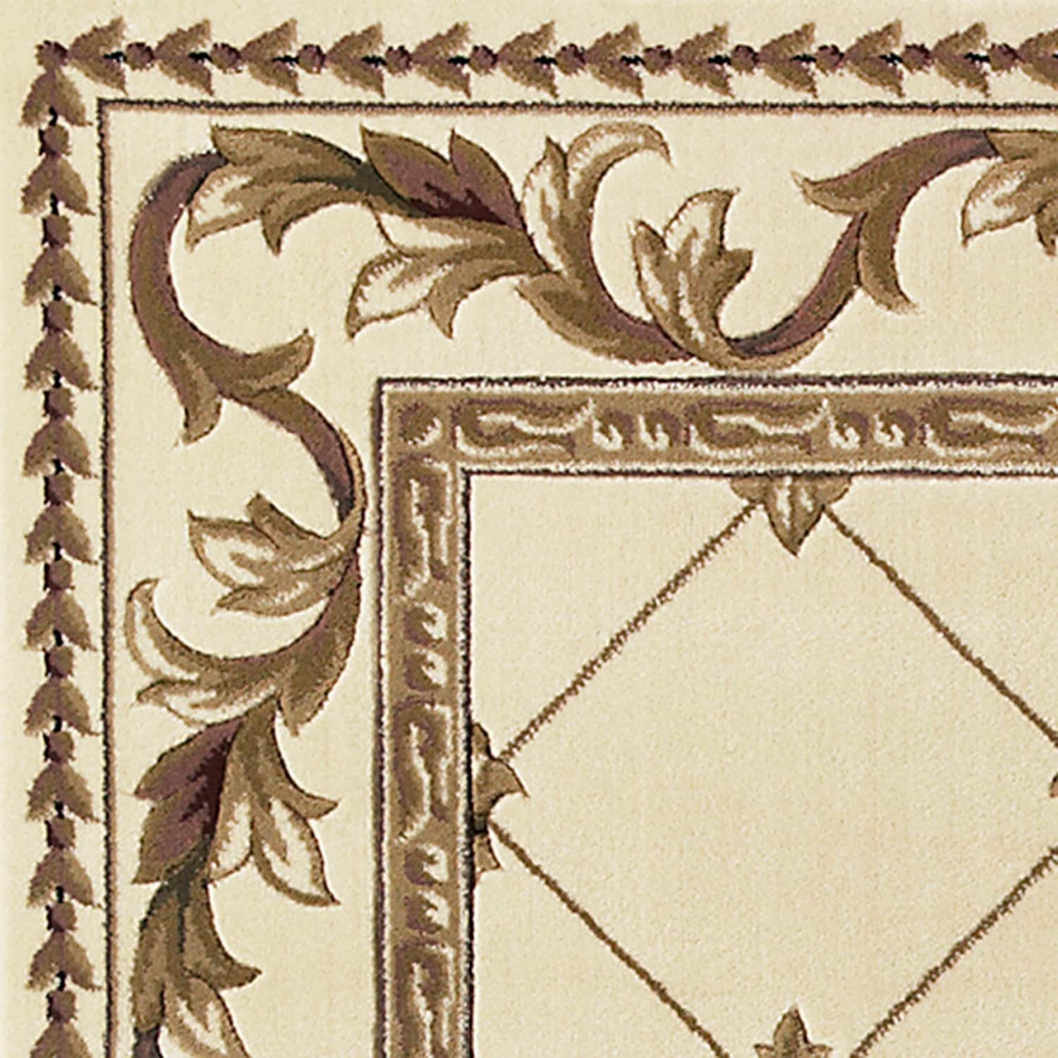 Domani Classics Victorian Bordered Trellis Area Rug