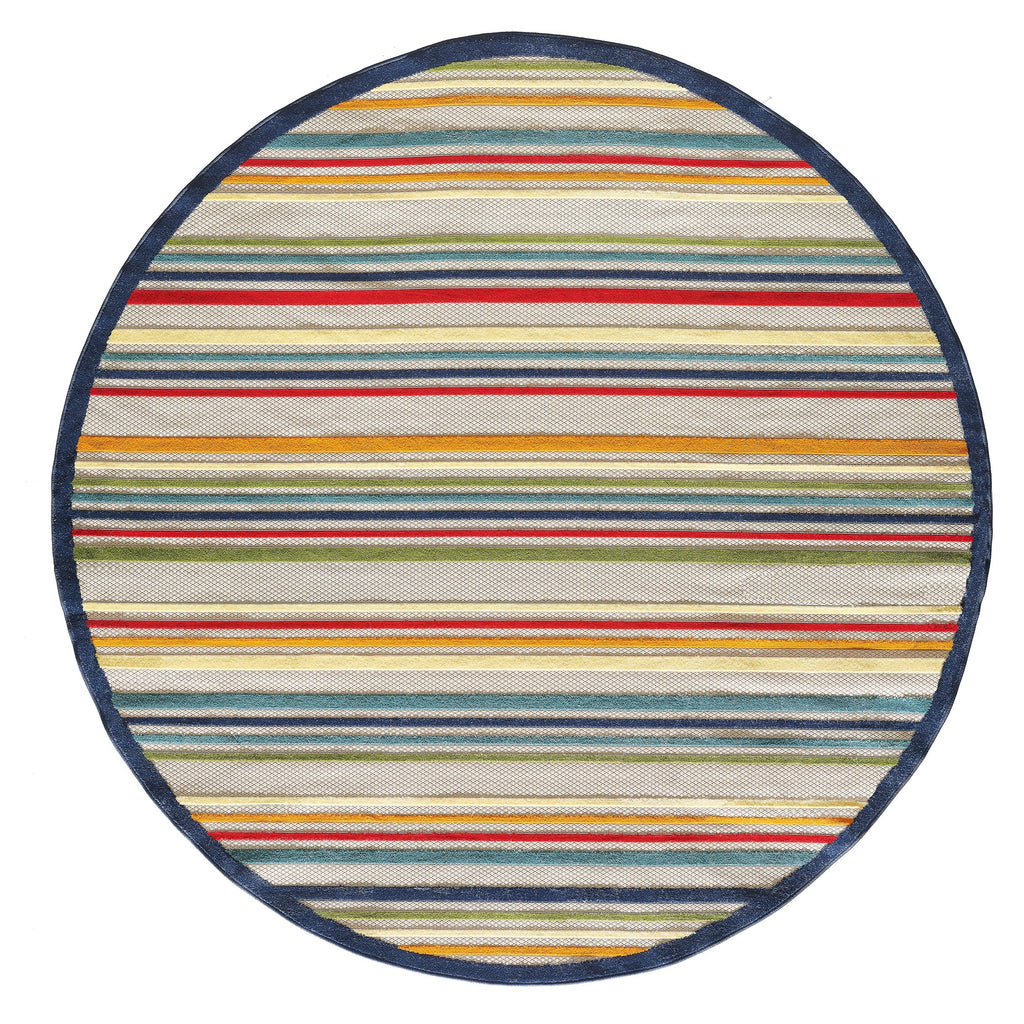 Domani Napa Summer Stripe Indoor/ Outdoor Rug
