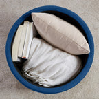 Donovan Tufted Round Storage Ottoman