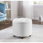 Donovan Tufted Round Storage Ottoman